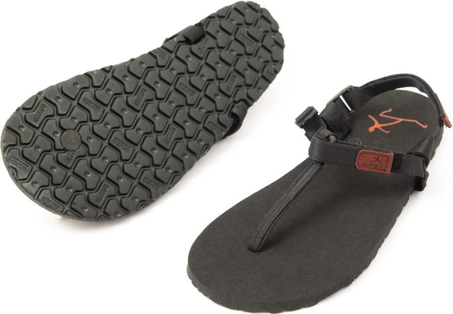 SnelShoppen Pies Sucios Terra Sandalen 10mm Zwart 42 EU Breed Comfortabele Heren Sandalen voor Zomer Strand Tuin en Vrije Tijd
