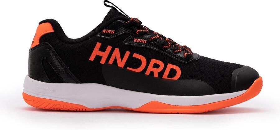 SnelShoppen Professionele Badmintonschoenen voor Mannen Non-Marking Oranje Zwart Mesh TPU Leer Rubber Geschikt voor