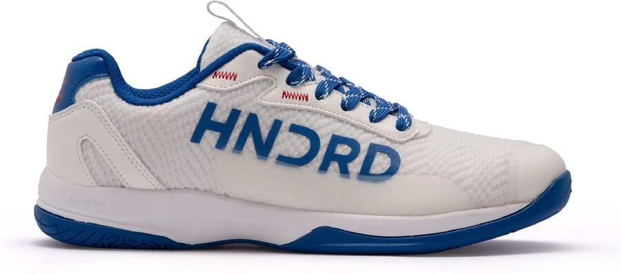 SnelShoppen Professionele Badminton Schoenen voor Heren Non-Marking Witte Bluwe Badmintonschoenen Mesh TPU & Leer Rubber Zool