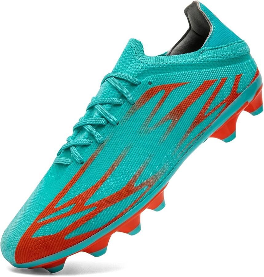 SnelShoppen Professionele Voetbalschoenen Heren Noppen Trainingsschoenen Voor Buiten Gym Maten Zwart