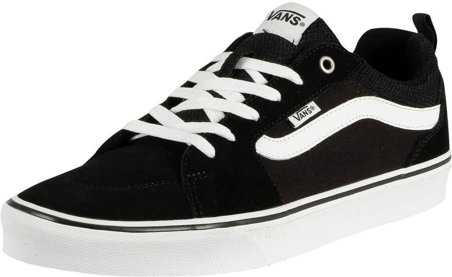 SnelShoppen Retro Casual Sneakers Trainers Heren Filmore Low Rise Suede Zwart Wit Gevulkaniseerde Veterschoenen EU Ideaal voor Vrije