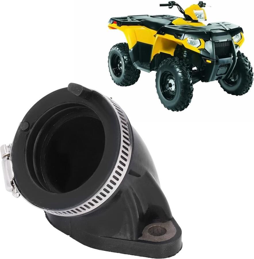SnelShoppen Rubber + Staal Legering Carburettor Inlaat ifold Boot Vervangingsonderdeel voor Polaris Sports 500 HO 2001