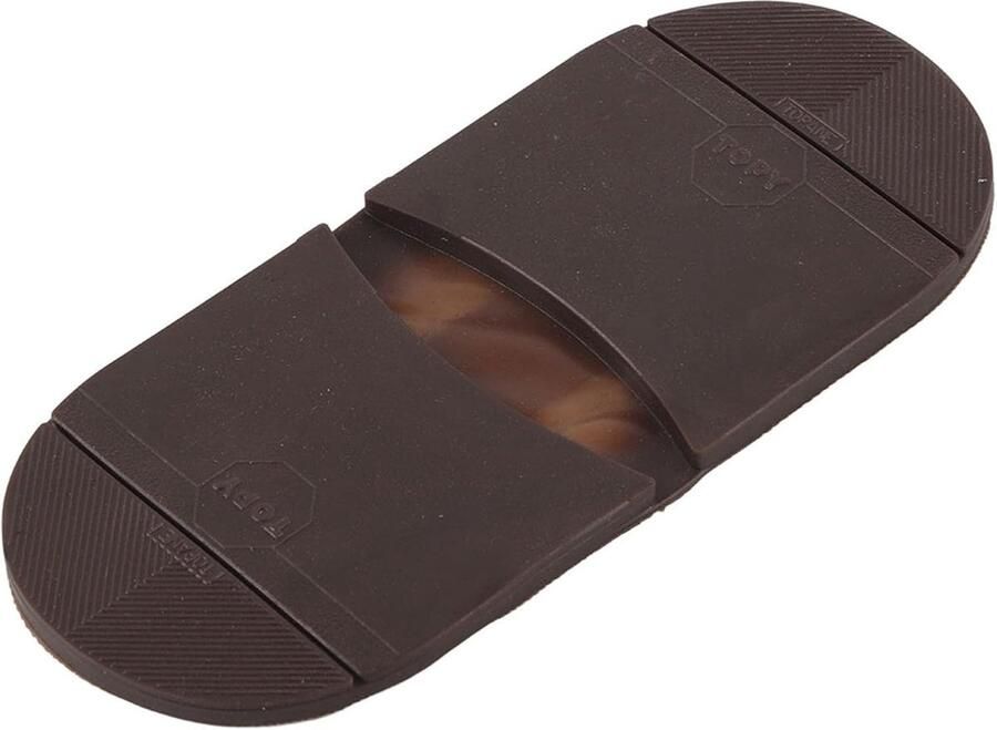 SnelShoppen Rubber Zool Slijtvast Achtervoet Hak Zool Buitenzool Half Zool Pad voor Schoen Reparatie Accessoires (Bruine Hak)