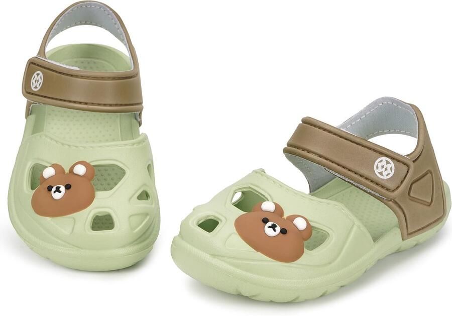 SnelShoppen Sandalen Comfortabele Pantoffels Clogs Lichtgewicht Tuinschoenen Antislip Strand Gesloten Sandalen Groen 20 21