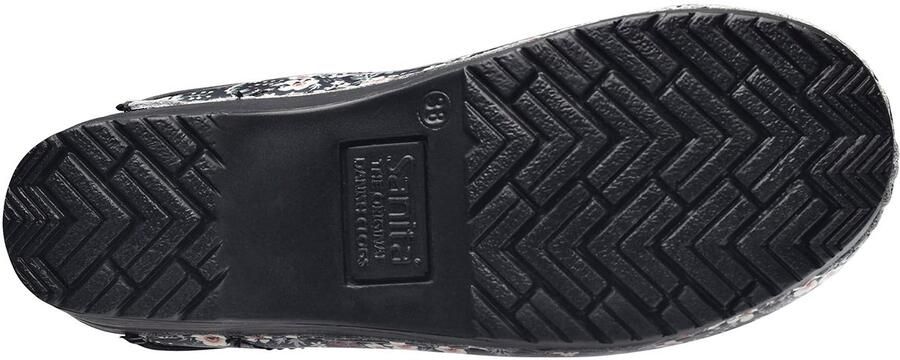 SnelShoppen Sanita Isalena Open Clog Handgemaakte Leren Clogs Dames Flexibel Anatomisch Voetbed met Zacht Schuim Zwart EU voor Thuis We
