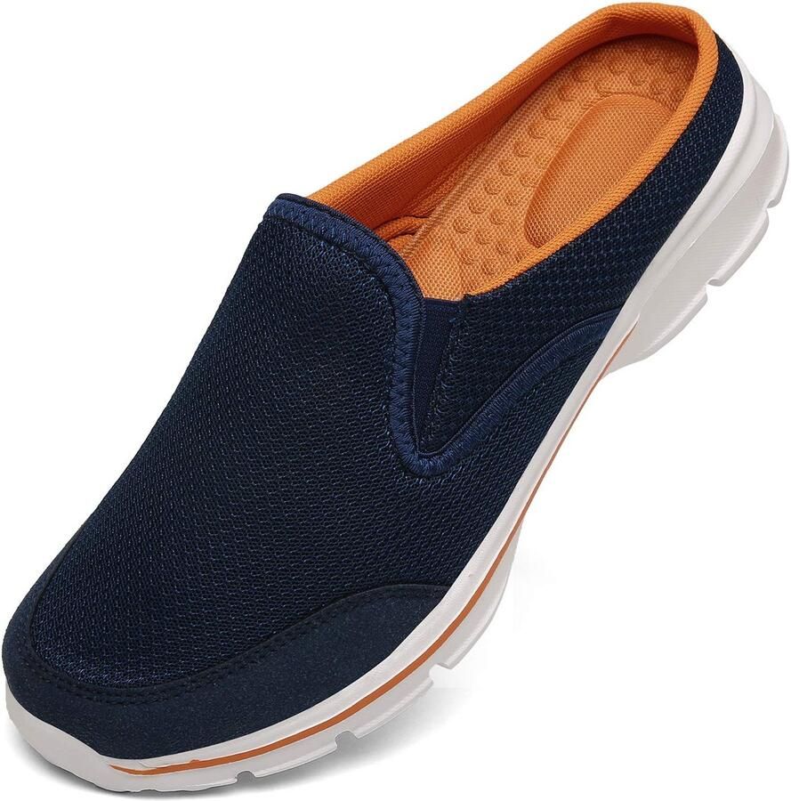 SnelShoppen Sloffen Zacht Ade d Pantoffels Lichtgewicht Clog Huisslipper Instapsloffen Voor Binnen en Buiten Blauw Oranje