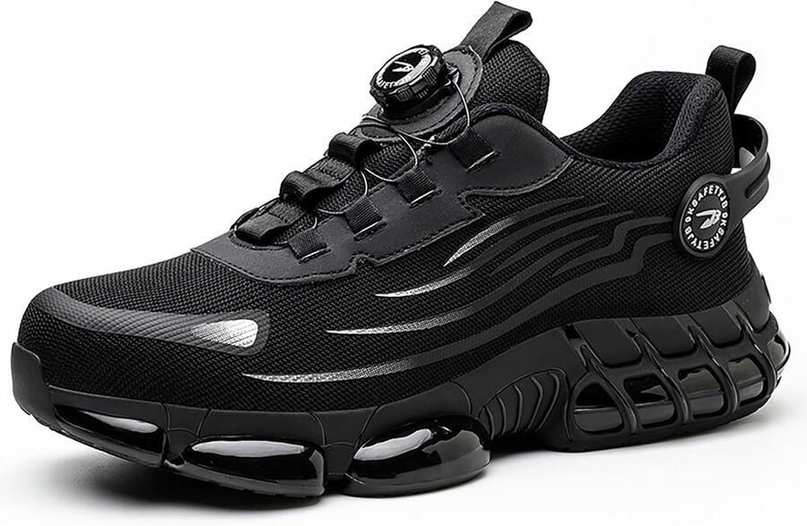 SnelShoppen Sneakers met Stalen Neus voor en Veiligheidstrainers met Lichte Demping Ade d en Antislip Industriële Bescher de Werk