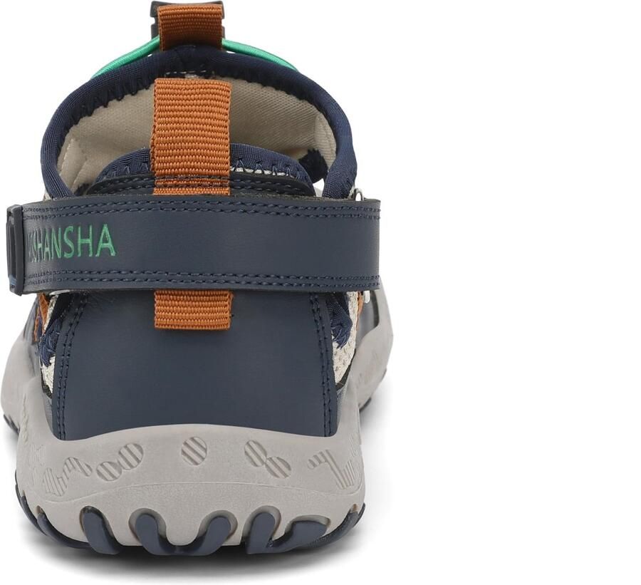 SnelShoppen Sportieve kinderen sandalen met gesloten teen EU bruin perfect voor spelen camping tuin en zomeractiviteiten