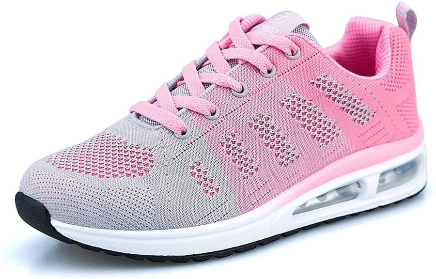 SnelShoppen Sportschoenen Dames Ademend Hardloopschoenen Veterschoenen Roze 40 EU Outdoor Cross Trainer voor Joggen en Sportactiviteiten