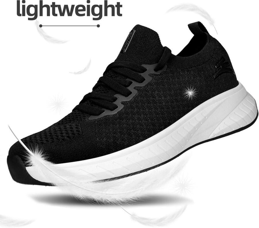 SnelShoppen Sportschoenen voor Dames Lichtgewicht Hardloopschoenen Ademend Gym- en Sneakers Modieuze Straatloopschoenen voor Vrije Tijd Wandelsc