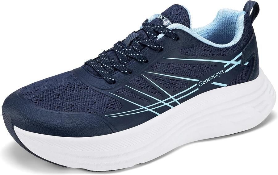 SnelShoppen Sportschoenen voor heren ademende sneakers met brede teenbox comfortabele loopschoenen en wandelschoenen antislip ideaal