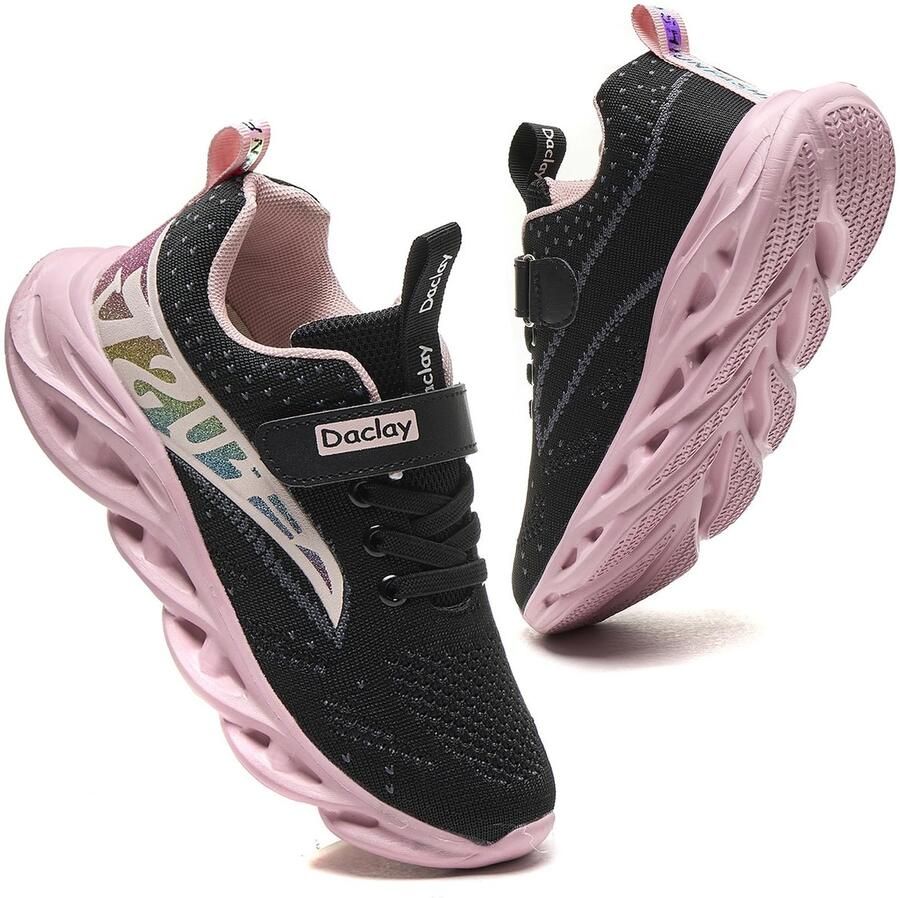 SnelShoppen Sportschoenen voor Kinderen Basketbalschoenen en Loopschoenen voor Jongens in Roze EU Perfect voor Sport en Spel