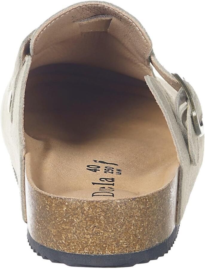 SnelShoppen Suède Clogs voor & Klompen met Kurken Voetbed Comfortabele Pantoffels voor Thuis Tuin en Feest