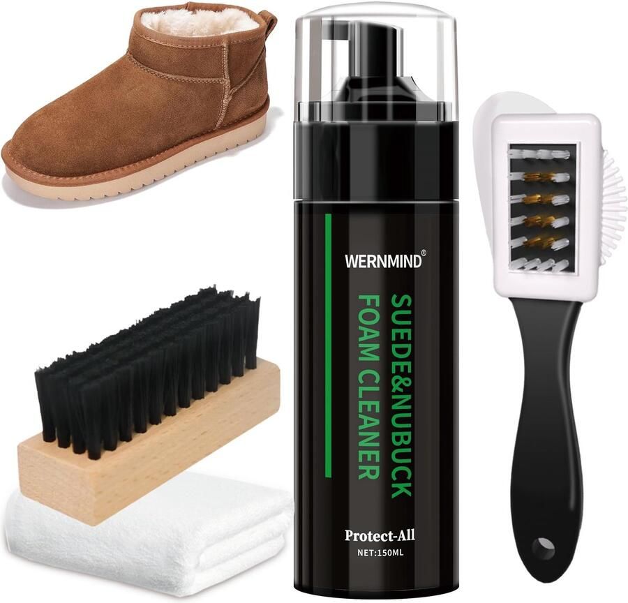 SnelShoppen Suède Laarzen Nubuckleer Schoenreinigingsset Witte Trainingsschoenen Schoenreinigingsset voor Stof Tennis Sport Sneakers