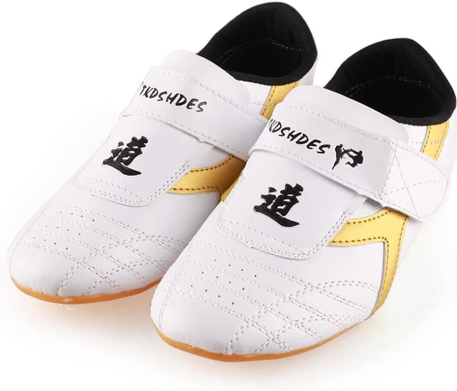 SnelShoppen Taekwondo Schoenen Boxing en Kung Fu TaiChi Schoenen Ade d Ontwerp TPR Rubber Zolen 20 Maten voor Volwassenen en Kinderen Wit vo