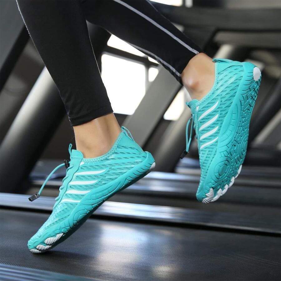 SnelShoppen Teechodina Unisex Trailloopschoenen Wandelschoenen Blote Voetschoenen Vijfvinger Tenenschoenen Groen A EU voor Fitne