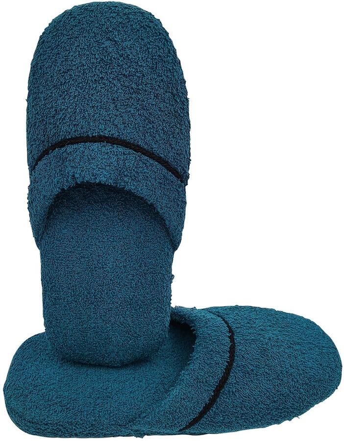 SnelShoppen Terry Pantoffels voor en Wasbaar 100% Gemaakt in Italië Badkamer Douche en Gastenpantoffels en 36-40 One Si