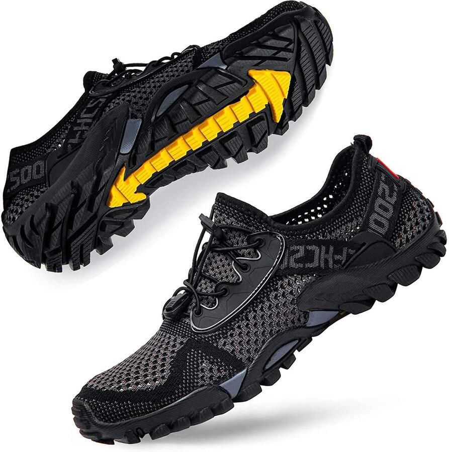 SnelShoppen Trekking Strandschoenen Heren Outdoor Sandalen Sportschoenen Zomer Ademend Licht Sneldrogend Grijs