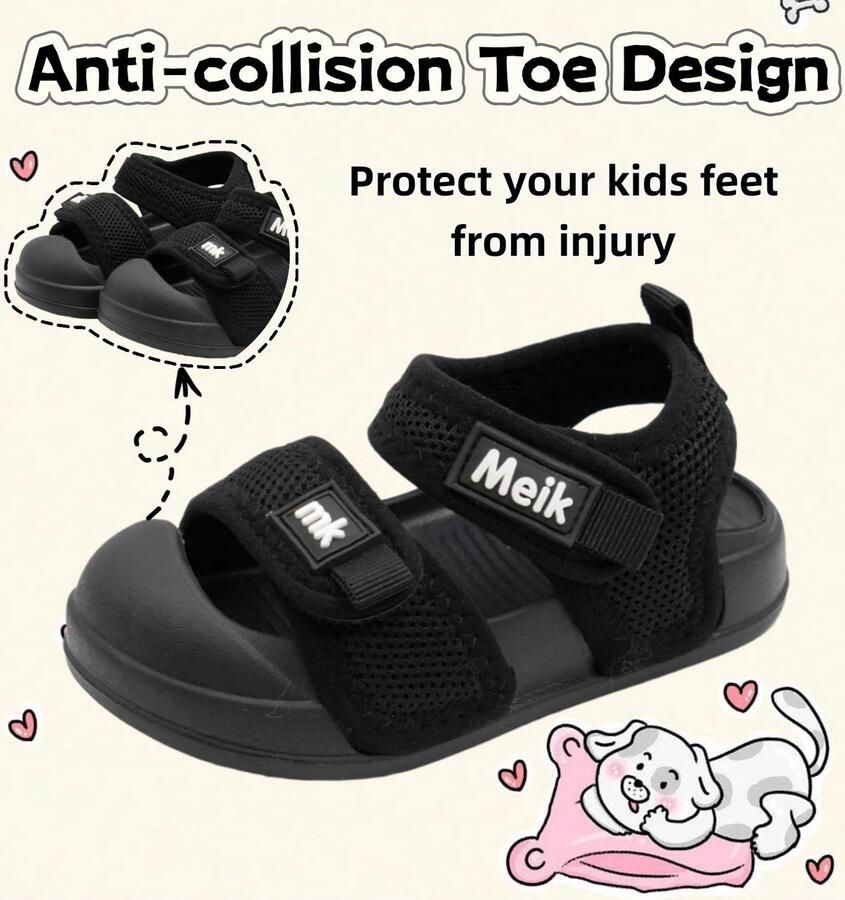 SnelShoppen Uniseks Kindersandalen voor en Zomer Sandalen met Gesloten Tenen Antislip Loopsandalen voor Strand en Buiten