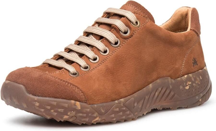 SnelShoppen Uniseks Low-Top Sneakers voor en Lage Schoenen met Uitneembaar Voetbed Bruin Wood EU Perfect voor Casual Avontur