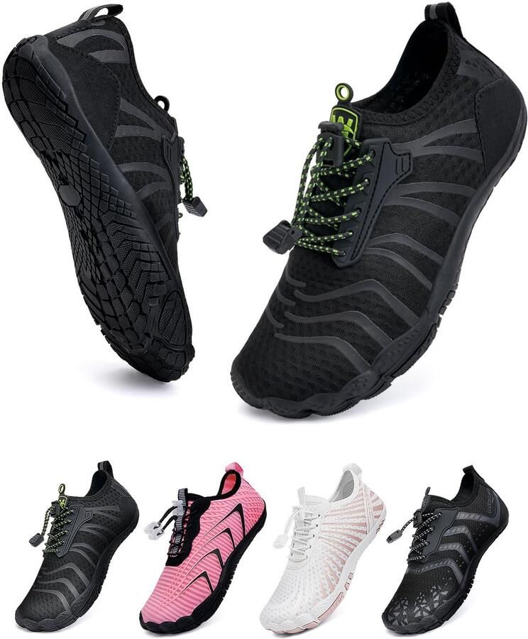 SnelShoppen Unisex Blotevoetenschoenen Waterschoenen Badschoenen Snel drogende Trailrunningschoenen Fitnessschoenen met Antislipzool