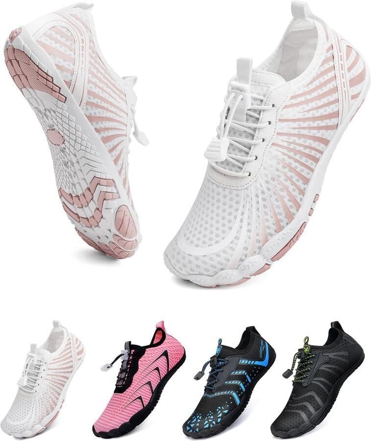 SnelShoppen Unisex Blotevoetenschoenen Waterschoenen Badschoenen Snel Droog Zachte Trailrunningschoenen Fitnessschoenen met Antislipzo