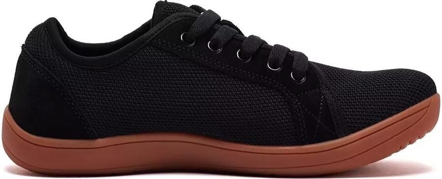 SnelShoppen Unisex Breed Barefoot Schoenen voor en Donker Bruin Minimalistische Wandelschoenen voor Outdoor Trail Running