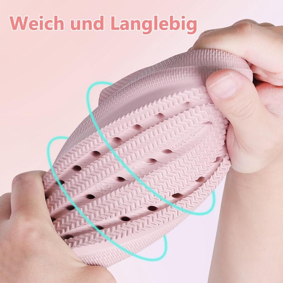 SnelShoppen Unisex Kinderslippers Badslippers voor en Cozy Slides Clouds Zachte EVA Zool Antislip Lichtroze EU Perfect