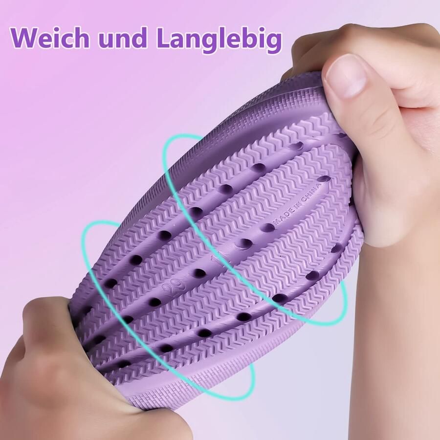 SnelShoppen Unisex Kinderslippers Badslippers Cozy Slides Clouds Slippers EVA Zachte Dikke Zool Antislip 34 EU Paars Voor Zwembad St