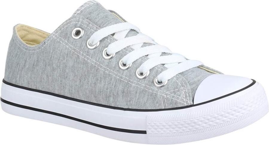 SnelShoppen Unisex Sneaker Textiel Sportschoenen Lage Top Chunkyrayan CHF Lt.Grey Casual Comfortabel Perfect voor Vrije Tijd en Sport