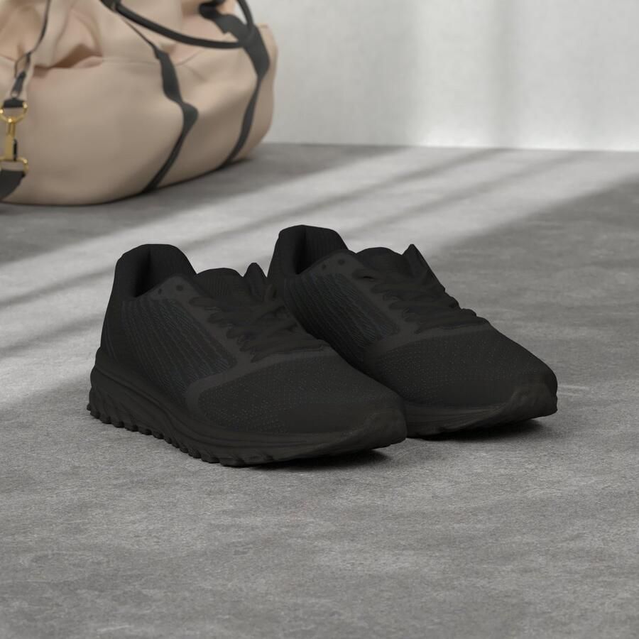 SnelShoppen Unisex Sportschoenen Sneakers Hardloopschoenen Wandelschoenen Modieuze Comfortabele Joggingschoenen Fitnessschoenen Zwart Ma