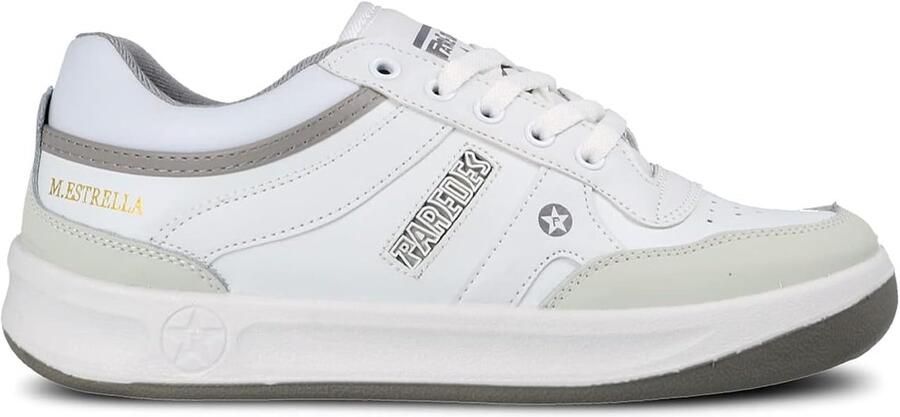 SnelShoppen Unisex Trainers Sportieve Witte Sneakers met Antistatische ESD Ade d Leer Shockabsorberende PU Zool Slipvast en Slijtvast