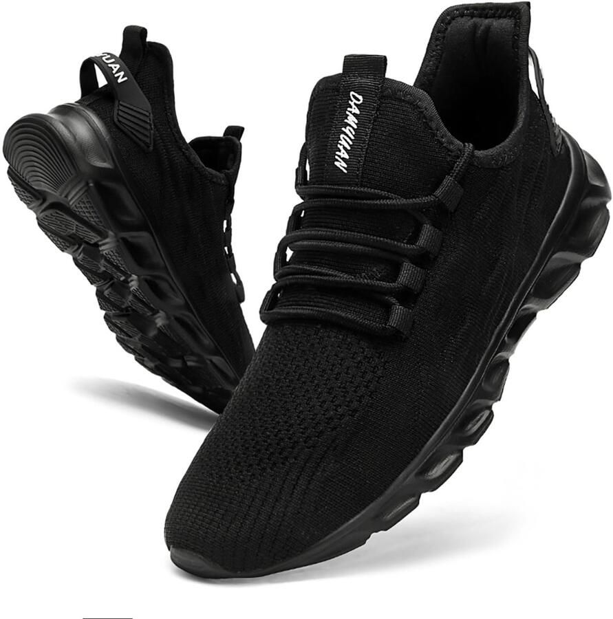 SnelShoppen VGPSFN Sneakers Voor Heren Slip On Gym- Wandel- Vrijetijdsschoenen Sportieve Turnschoenen Tennisschoenen Fitness Outdoor Joggen Zwart