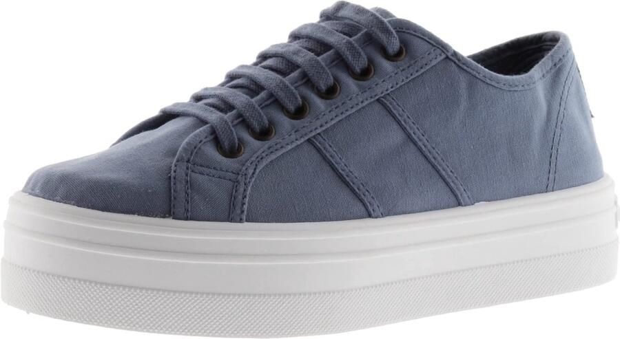 SnelShoppen VICTORIA BARCELONA Platform Sneakers Canvas Blauw 28 Comfortabele Kinderschoenen voor Feestjes School en Vrije Tijd