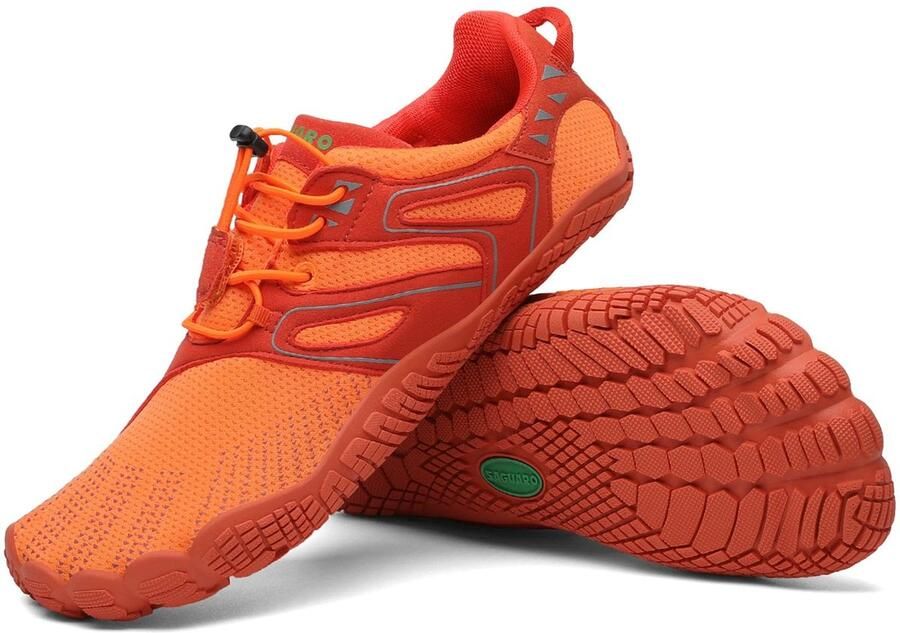 SnelShoppen Vitality IV barefoot schoenen voor en lichtgewicht teenschoenen minimalistische hardloopschoenen ruimtevaart-oranje