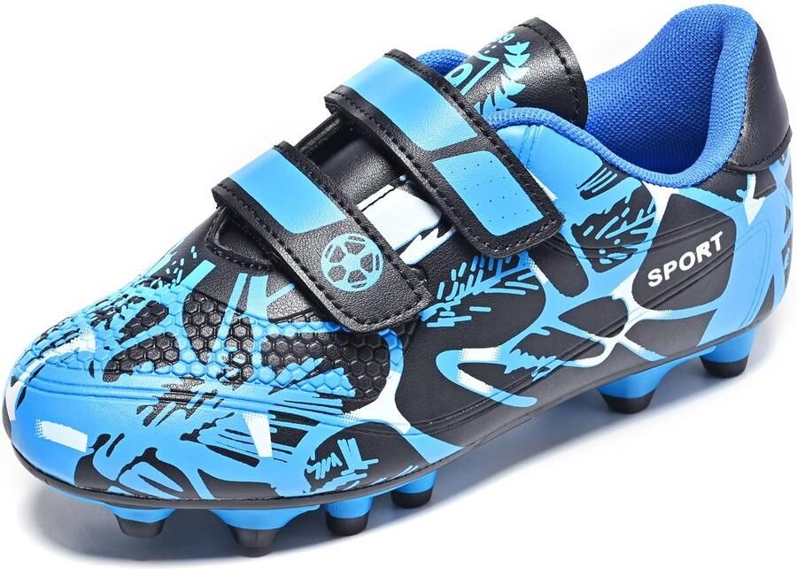 SnelShoppen Voetbalschoenen 36 Football Training Schoenen Kinderen Sneakers Laag Top Anti-Slip Lichtgewicht Sport Schoenen Blauw