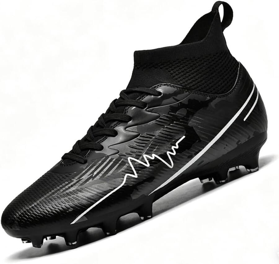 SnelShoppen Voetbalschoenen heren high top professionele voetbalschoenen uniseks outdoor trainingsschoenen voor jongeren kunstgras sport atleti