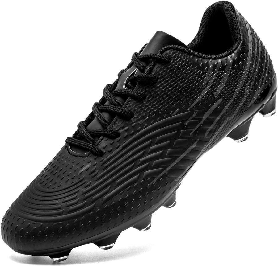 SnelShoppen Voetbalschoenen Heren Hoog Noppen voor Natuurlijk Gras & Binnen Antislip Zaalvoetbalschoenen Training Voetbal Comfortabele Pasvo