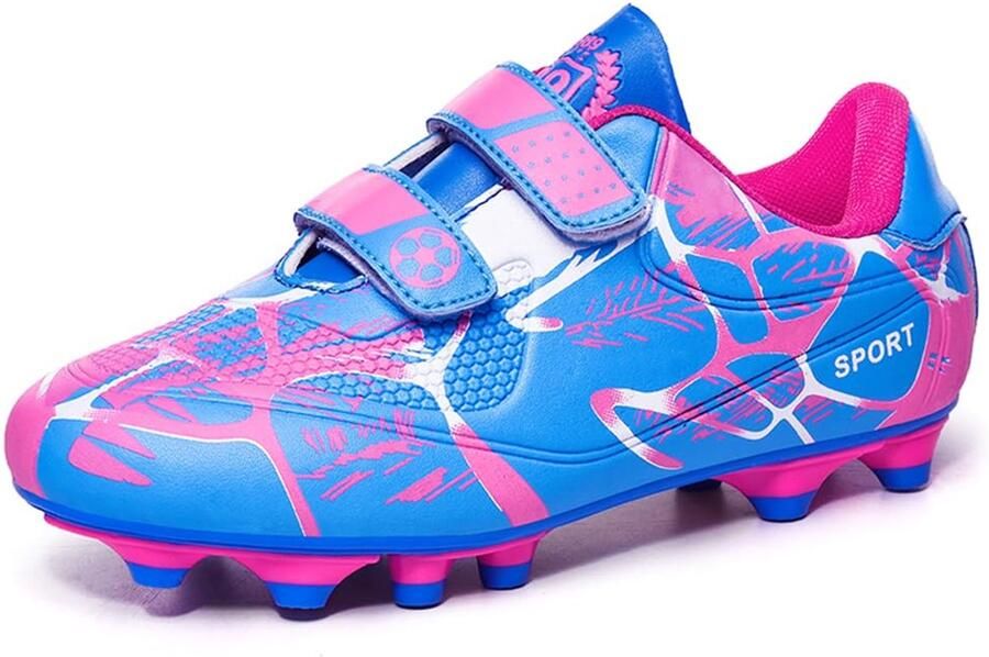 SnelShoppen Voetbalschoenen 29EU Antislip Professionele Trainingsschoenen Lichtgewicht Low-Top Spikes Roze Buiten Sport Schoenen