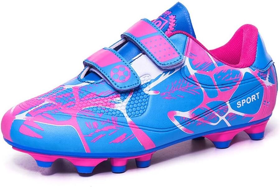 SnelShoppen Voetbalschoenen Kinderen Ade d Lichtgewicht Antislip Trainingschoenen voor en met Spikes Roze