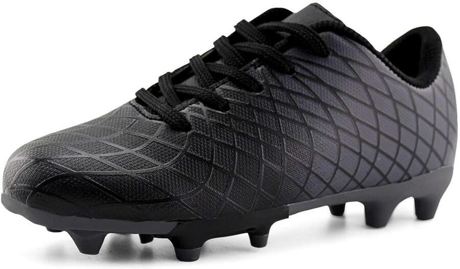 SnelShoppen Voetbalschoenen voor en sportieve outdoorvoetbalschoen zwart EU stevige grip ade d materiaal