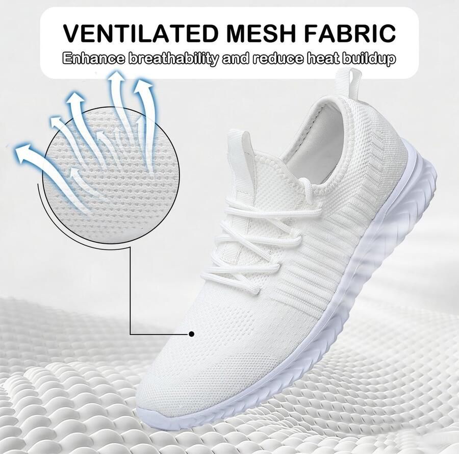 SnelShoppen VTASQ Sneakers Heren Lichtgewicht Loopschoenen Ademend Sportschoenen Modieuze Hardloopschoenen Tennisschoenen Fitness Joggen Wand