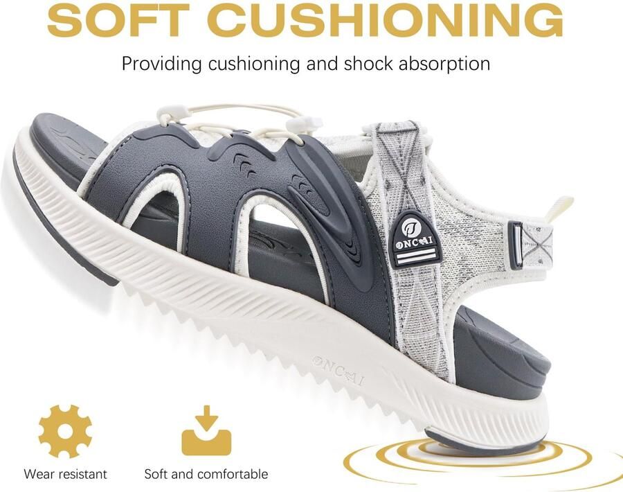 SnelShoppen Wandelsandalen Vrouwen Sport Sandalen Dames met Orthopedisch Voetbed voor Plantaire Fasciitis Outdoor Atletische Waterschoenen Dames