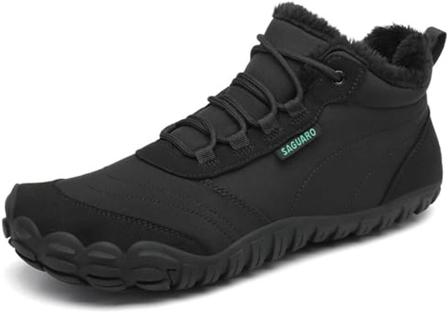 SnelShoppen Winter Blotevoetenschoenen voor en Warm Gevoerd Comfortabele Winterschoenen EU Zwart