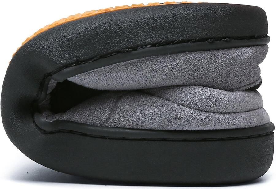 SnelShoppen Winterpantoffels voor en Traagschuim Warm Pluche Antislip Huisschoenen Slippers en 40 EU Zwart Comfortabel vo