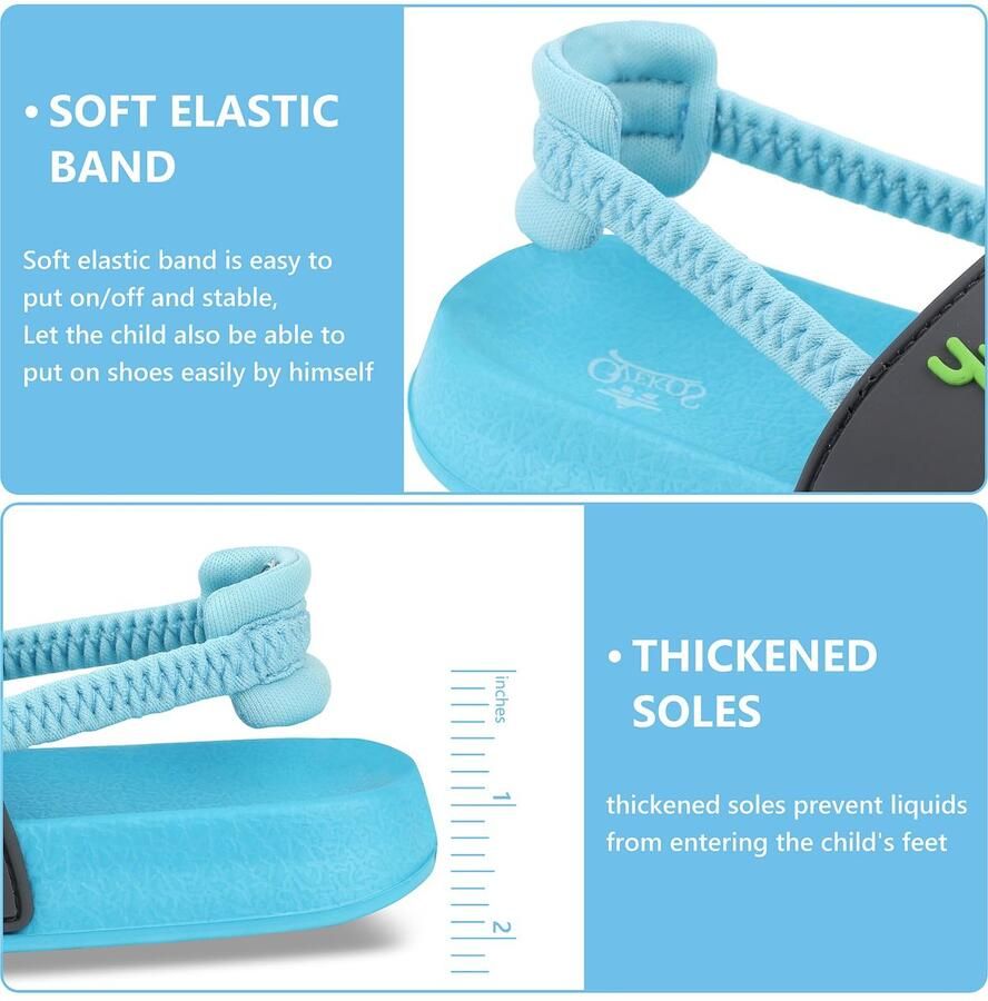 SnelShoppen Youecci Sandalen voor Meisjes Zomer Slipvaste Badslippers Grappige Dinosaurus Strand Zwembad EU Lichte Kindersandalen