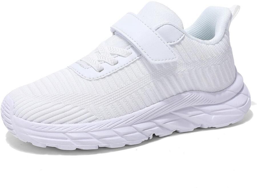 SnelShoppen ZCIBN Sportschoenen Kinderen Ademend Gym- en Zaalschoenen voor Jongens Lichte Sneakers Comfortabele Loopschoenen Wit