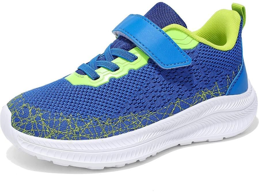 SnelShoppen Zicurz Gymschoenen Jongens Sportschoenen Indoorschoenen Loopschoenen Sneakers Ademend Kinderschoenen Blauw Geel