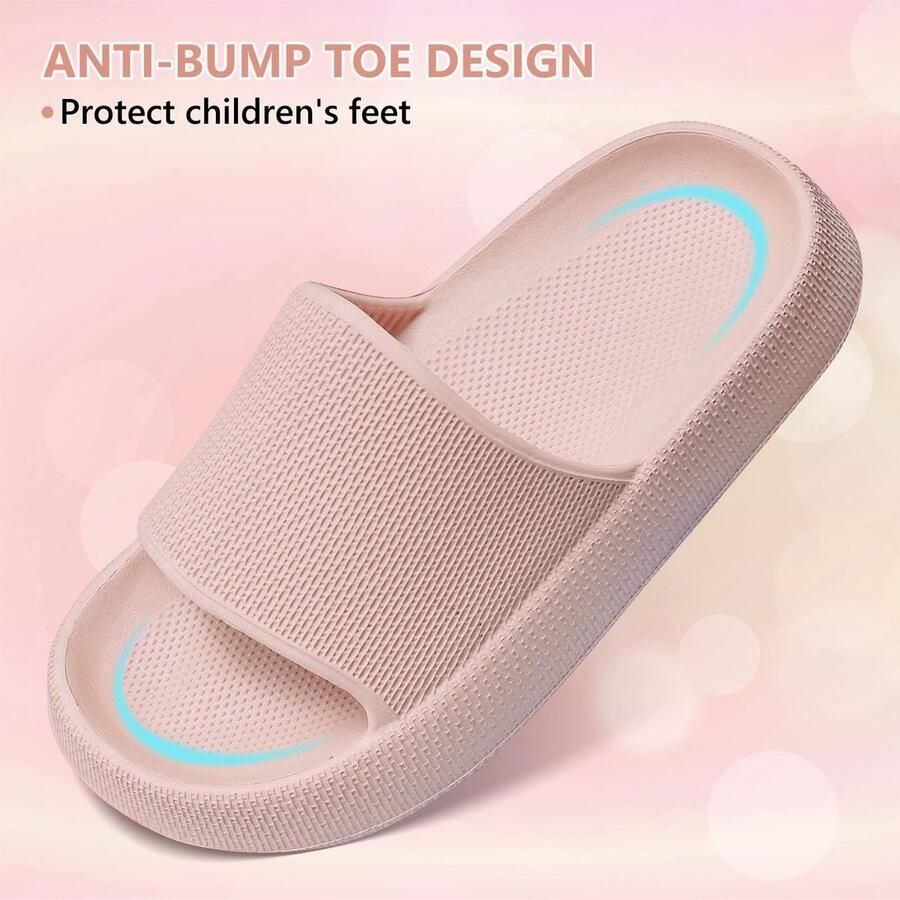SnelShoppen Zomer Huisschoenen Kinderen Antislip Badslippers Lichtgewicht Slipvast EU Roze Voor Strand Douche Zwembad