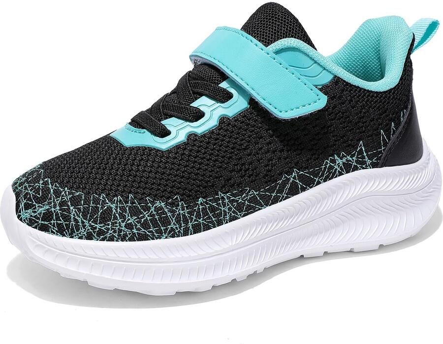 SnelShoppen Zwarte Blauw Zicurz Gymschoenen voor Jongens Ademend Sportschoenen Indoorschoenen Loopschoenen Sneakers EU voor Activiteit
